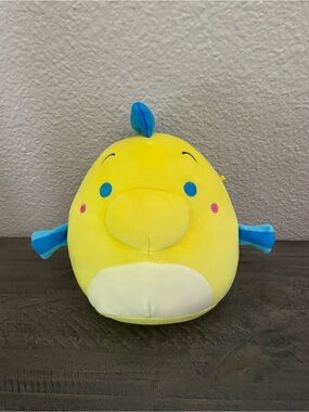 Disney Yellow & Blue Plush little mermaids flounder Toy